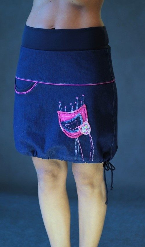 handgemachte Mode – LaJuPe - Rock dunkelblau